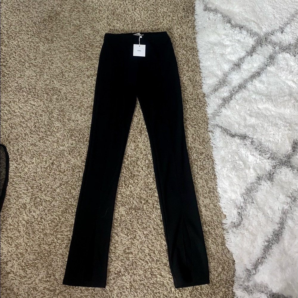 Adika split hem pants
